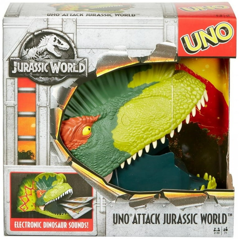 UNO Jurassic World Theme Card Game for 2-10 Players Ages 7Y+ 