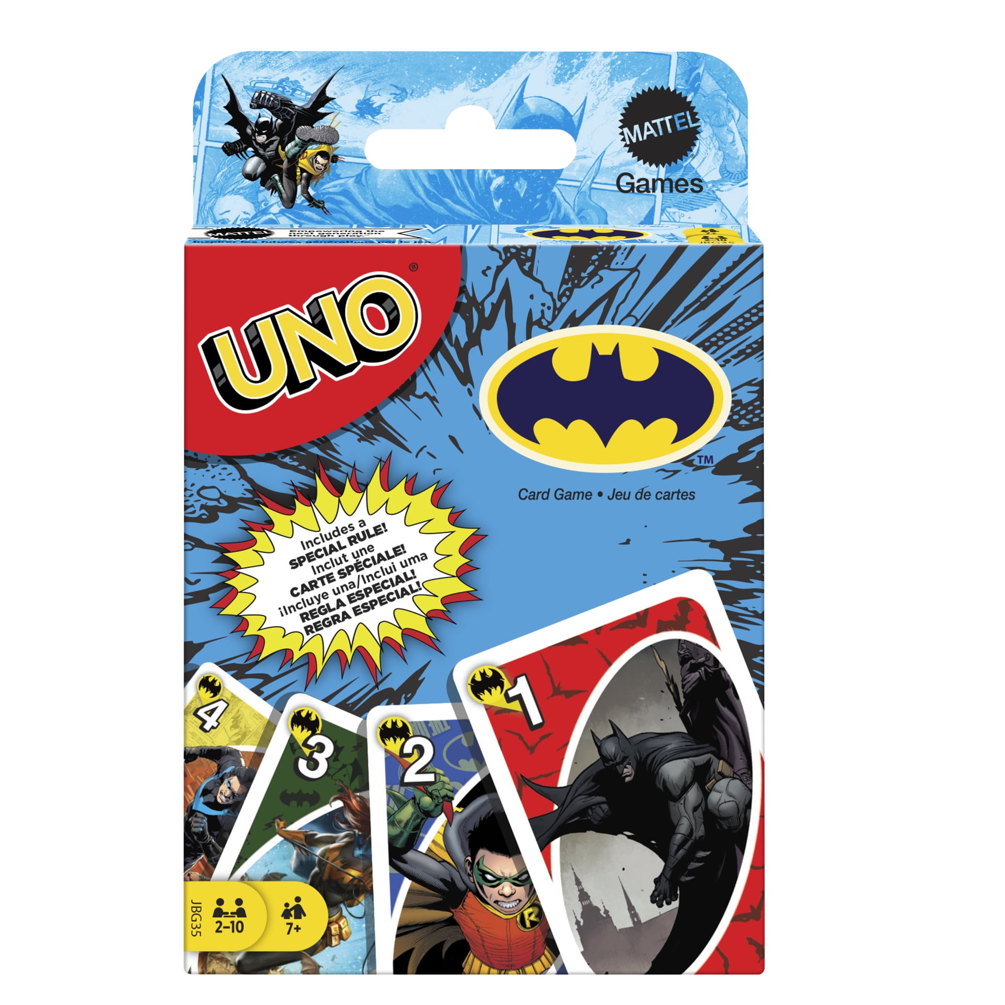 UNO, Batman Card Game, Collectible Deck, for Kids & Family Night