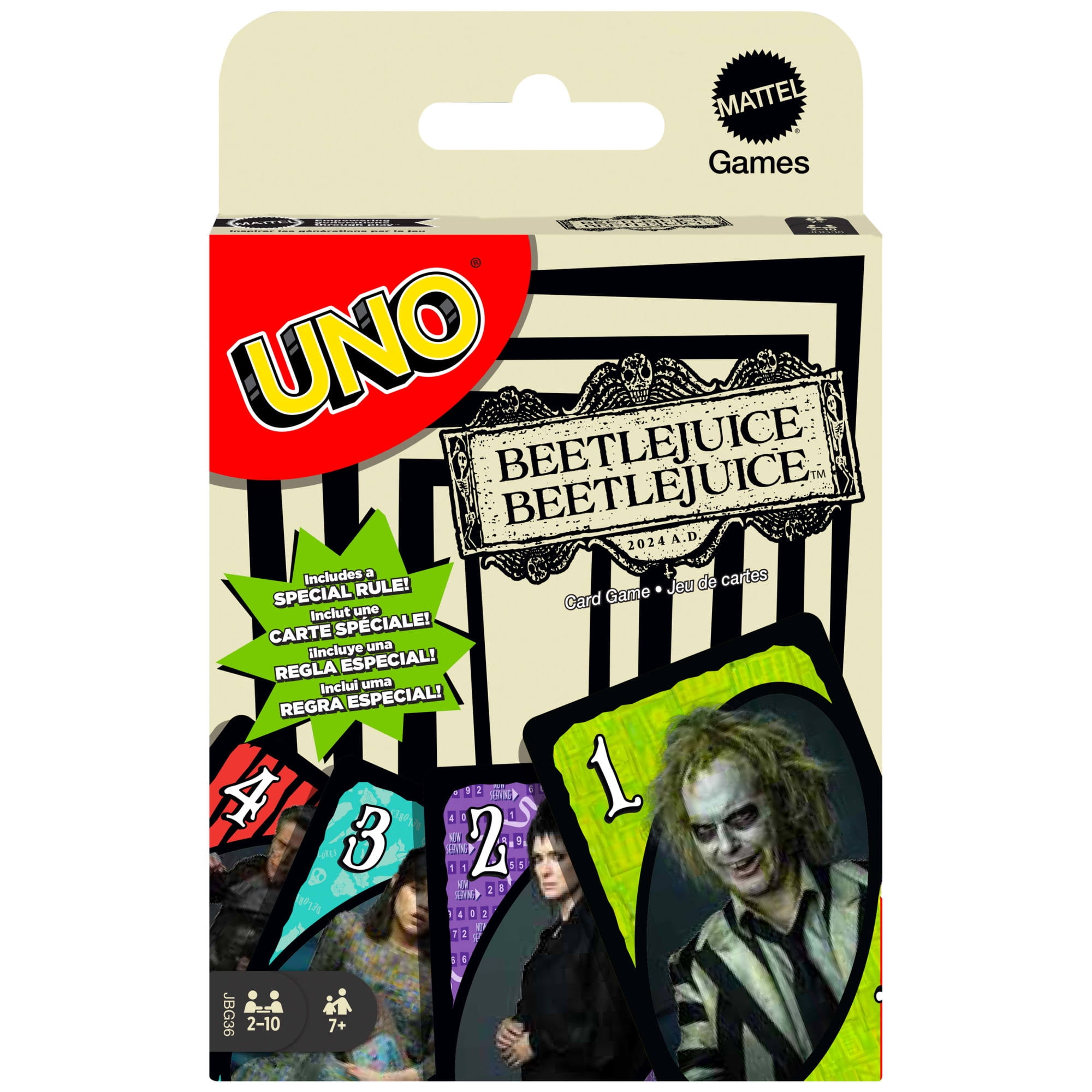 UNO Beetlejuice Beetlejuice Card Game for Kids & Family Night