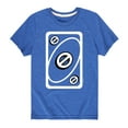 thumbnail image 1 of UNO Blue Skip Card - Toddler And Youth Short Sleeve Graphic T-Shirt, 1 of 5