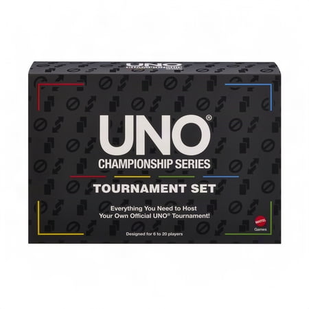 UNO Championship Series Tournament Set Card Game for Large Groups of 6 To 20 Players
