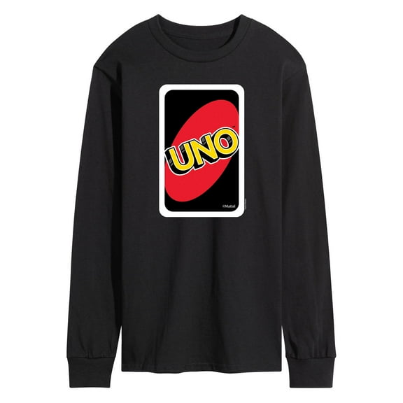 UNO Card Back - Men's Long Sleeve T-Shirt