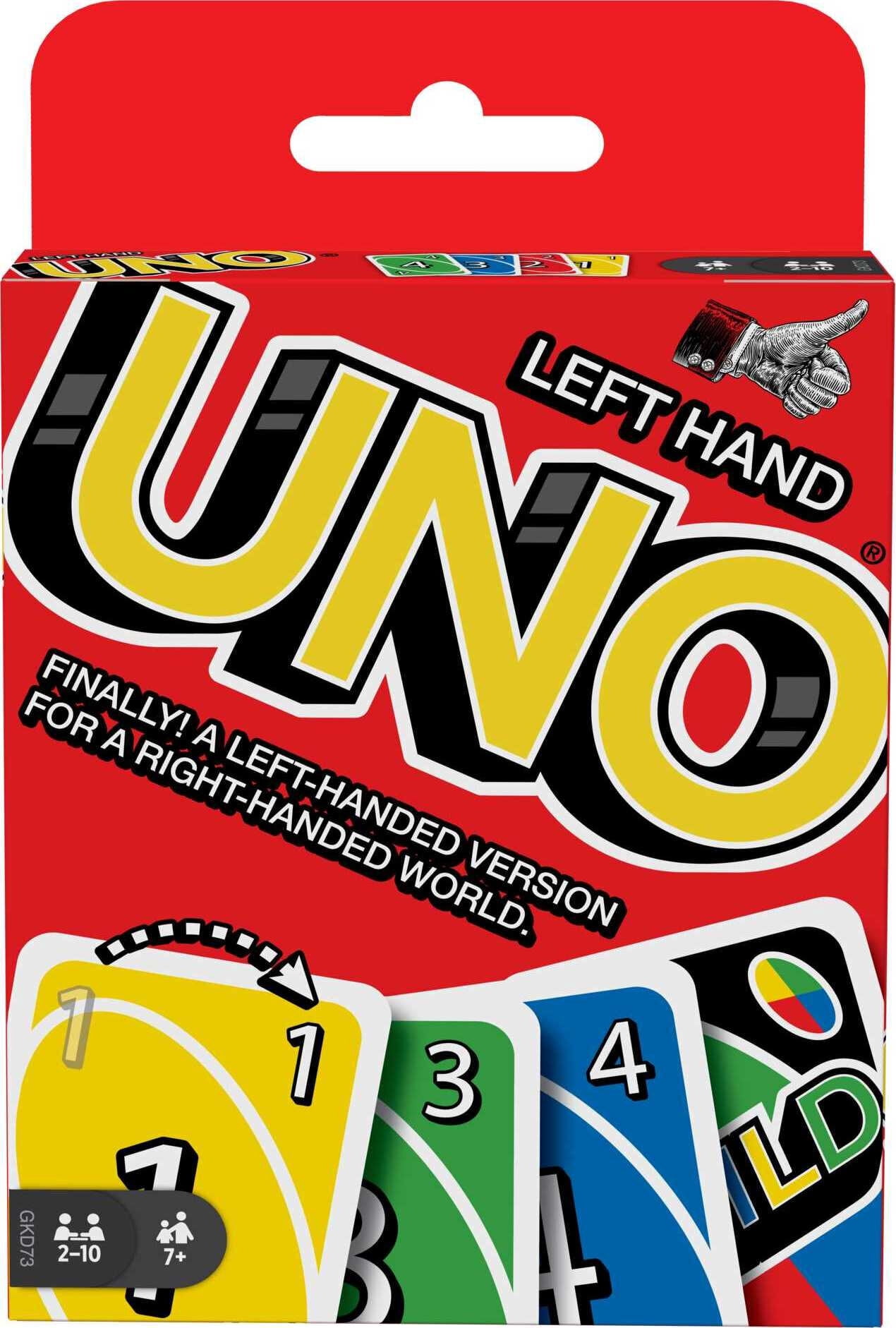 UNO Card Game Designed for Left-Handed Players for Kids, Adults and Game Night