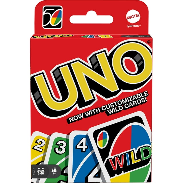 UNO Card Game for Kids, Adults & Family Game Night, Original UNO Game of Matching Colors & Numbers