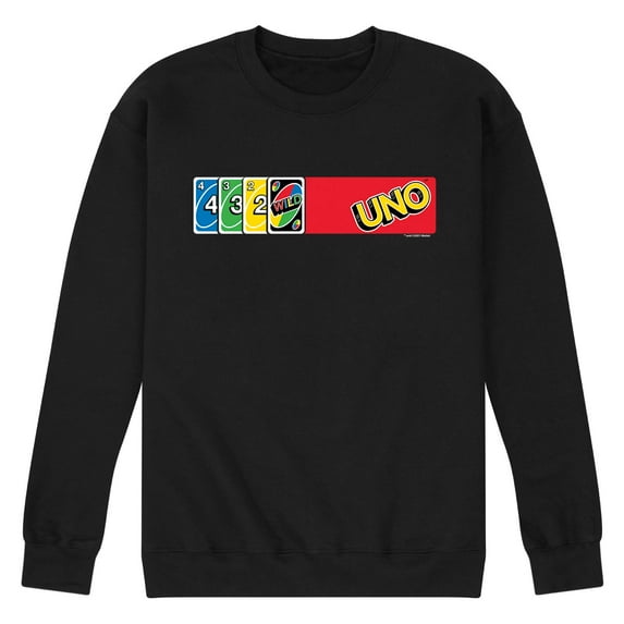 UNO - Card Spread - Men's Crew Neck Fleece Pullover