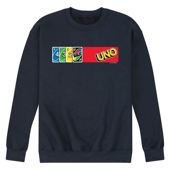 UNO - Card Spread - Men's Crew Neck Fleece Pullover
