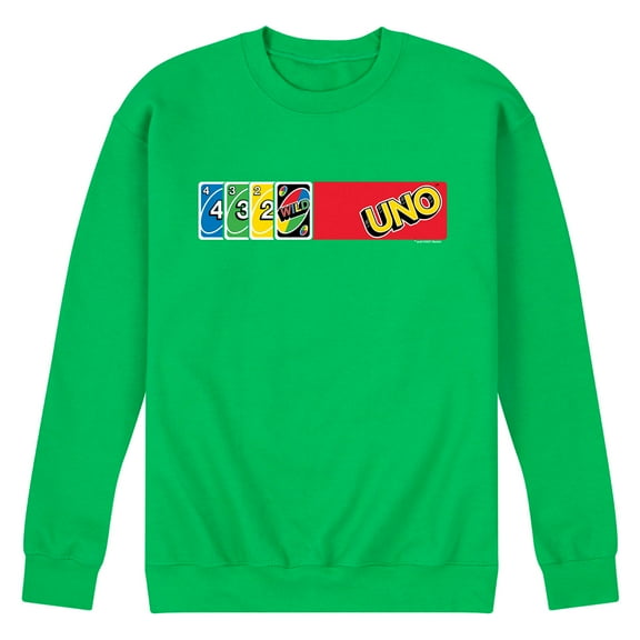 UNO - Card Spread - Men's Crew Neck Fleece Pullover