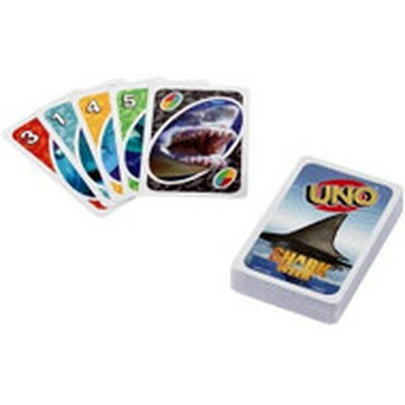 UNO Classic Card Game, Shark Week Multicolor, 036 lb