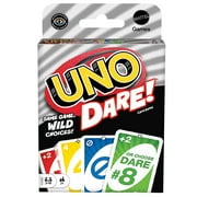 UNO Dare Card Game for Family Night Featuring Challenging and Silly Dares From 3 Categories