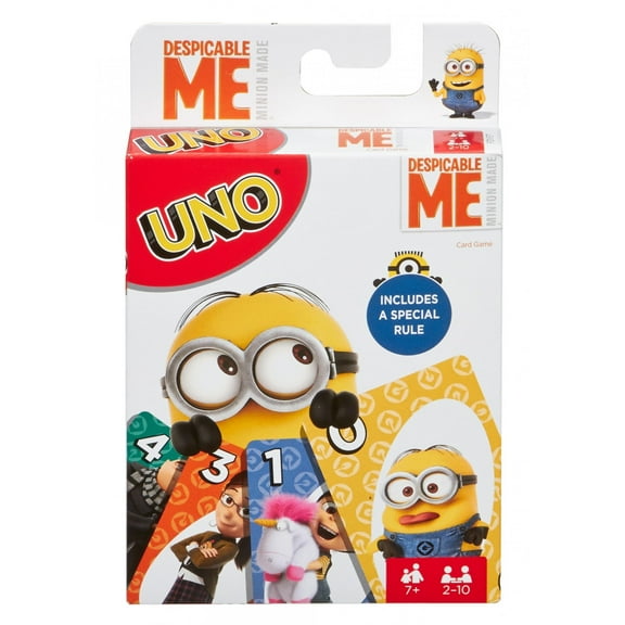 UNO Despicable Me Minion Made Card Game, Ages 7+, 112 Cards
