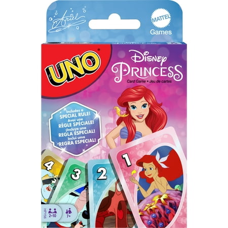 UNO Disney Princess The Little Mermaid Card Game, Inspired by the Movie