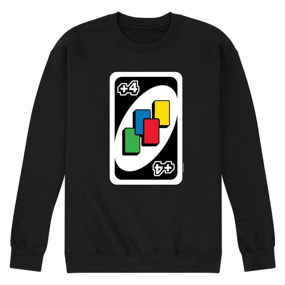 UNO - Draw Four - Men's Crew Neck Fleece Pullover