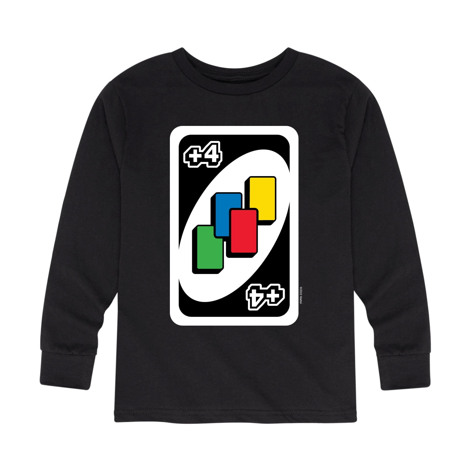 UNO - Draw Four - Toddler And Youth Long Sleeve Graphic T-Shirt