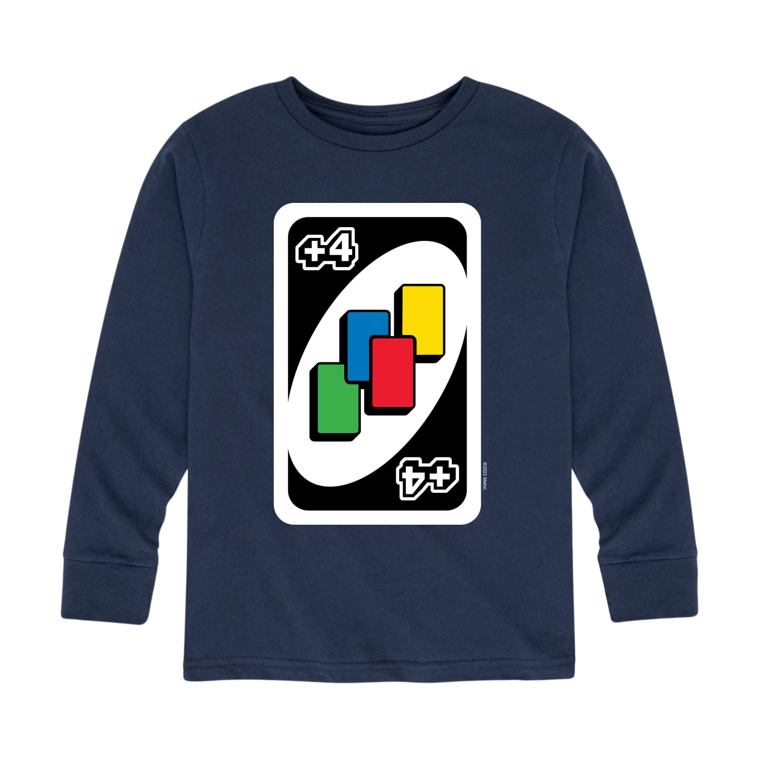 UNO - Draw Four - Toddler And Youth Long Sleeve Graphic T-Shirt