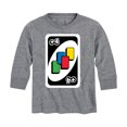 thumbnail image 1 of UNO - Draw Four - Toddler And Youth Long Sleeve Graphic T-Shirt, 1 of 5