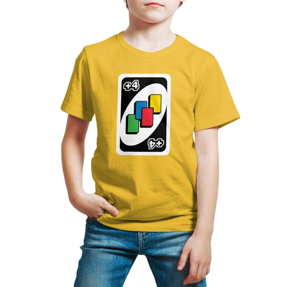 UNO - Draw Four - Toddler And Youth Short Sleeve Graphic T-Shirt