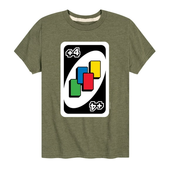 UNO - Draw Four - Toddler And Youth Short Sleeve Graphic T-Shirt