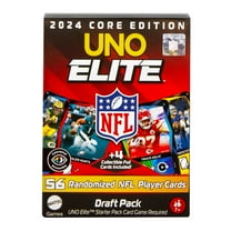 UNO Elite NFL Draft Pack Cards with 4 Surprise Collectible Foil Cards (Players May Vary) (Walmart Exclusive)