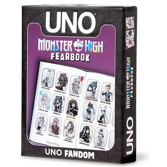 UNO Fandom UNO Monster High Fearbook Card Game