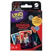 UNO Flip! Stranger Things Card Game for Adults & Teens with Double-Sided Cards & 2 Special Rules