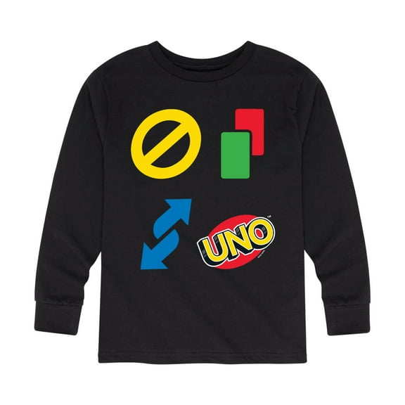 UNO Icons - Toddler And Youth Long Sleeve Graphic T-Shirt