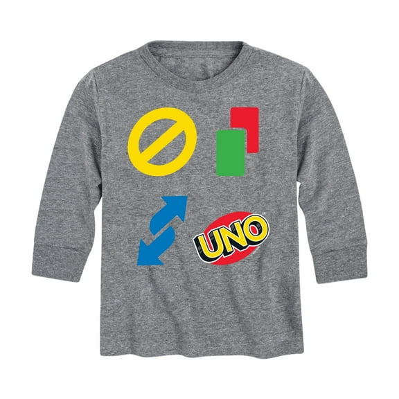 UNO Icons - Toddler And Youth Long Sleeve Graphic T-Shirt