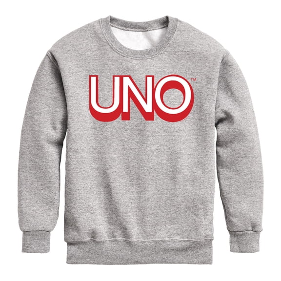UNO Logo - Toddler And Youth Crewneck Fleece Sweatshirt