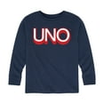 thumbnail image 1 of UNO Logo - Toddler And Youth Long Sleeve Graphic T-Shirt, 1 of 5