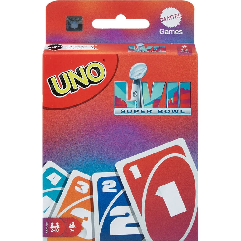 Mattel Games UNO Super Bowl LVII Card Game Inspired by NFL for Kid, Adult,  Family and Game Nights and Parties