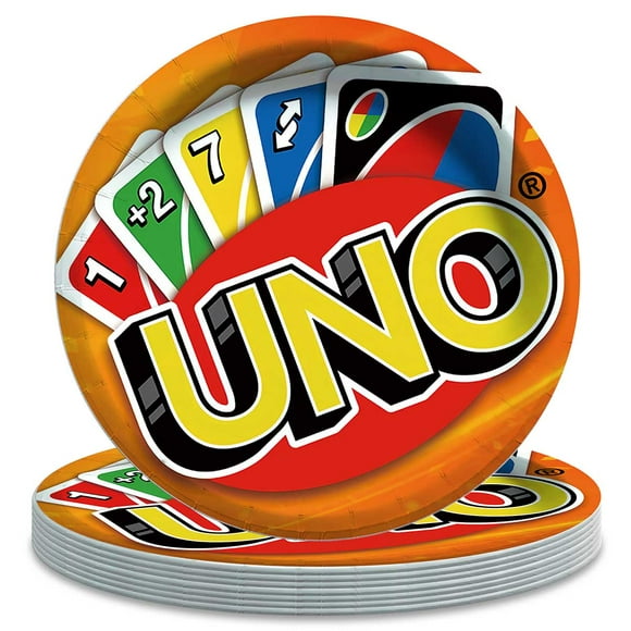 UNO Paper Plates Birthday Decorations Party Supplies Tableware Disposable Dinnerware