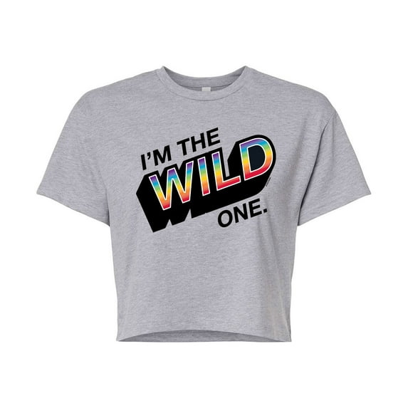 UNO Pride Collection - I'm The Wild One - Juniors Cropped Cotton Blend T-Shirt