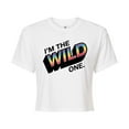 thumbnail image 1 of UNO Pride Collection - I'm The Wild One - Juniors Cropped Cotton Blend T-Shirt, 1 of 5