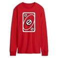 thumbnail image 1 of UNO Red Skip Card - Men's Long Sleeve T-Shirt, 1 of 4