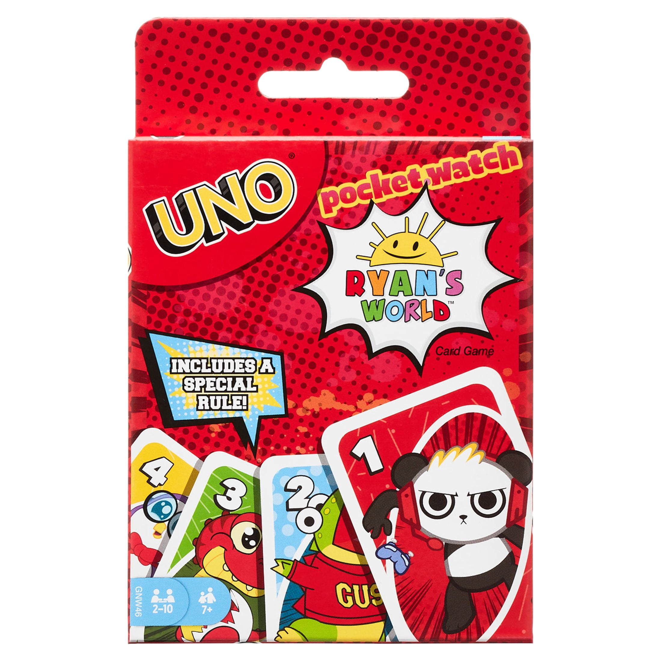 UNO Ryan's World Card Game for Kids with Colorful Images from