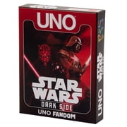 UNO Fandom Star Wars Dark Side Card Game with Foil Card for Kids, Adults & Family (Walmart Exclusive)