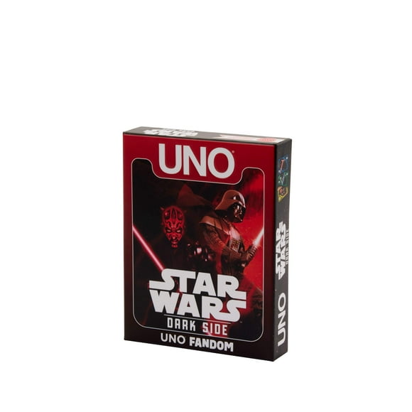 UNO Fandom Star Wars Dark Side Card Game with Foil Card for Kids, Adults & Family (Walmart Exclusive)