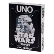 UNO Fandom Star Wars Troopers Card Game with Foil Card for Kids, Adults & Family Walmart Exclusive