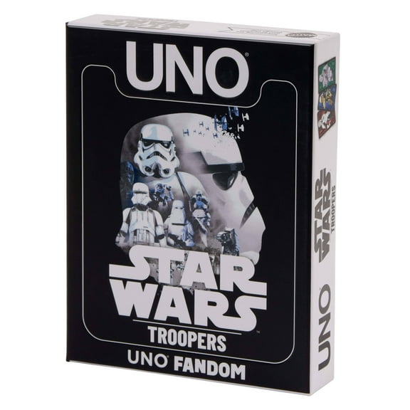 UNO Fandom Star Wars Troopers Card Game with Foil Card for Kids, Adults & Family (Walmart Exclusive)