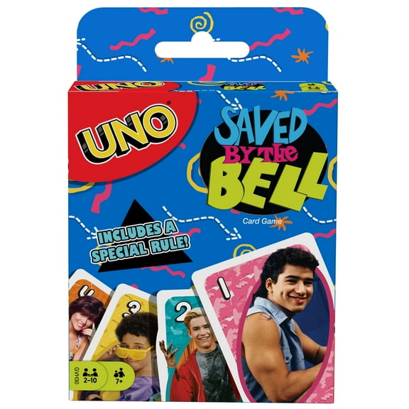UNO Saved by the Bell Card Game for Kids Ages 7 Years Old & Up
