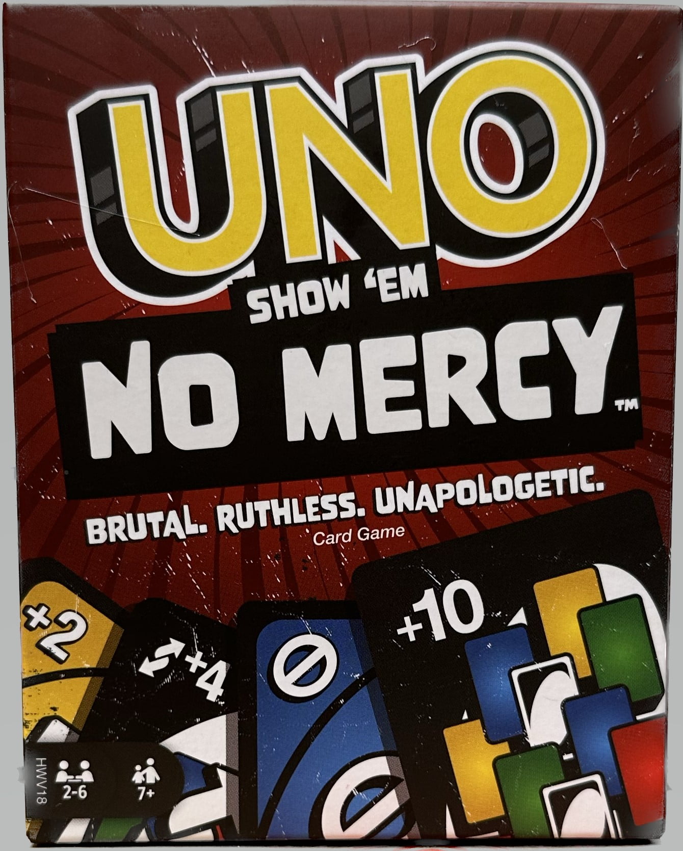 UNO on X: Brutal. Ruthless. Unapologetic. Introducing UNO Show 'Em No Mercy  with tougher rules and stiffer penalties making THIS the most ruthless game  of UNO yet. Get yours now @Walmart.  /