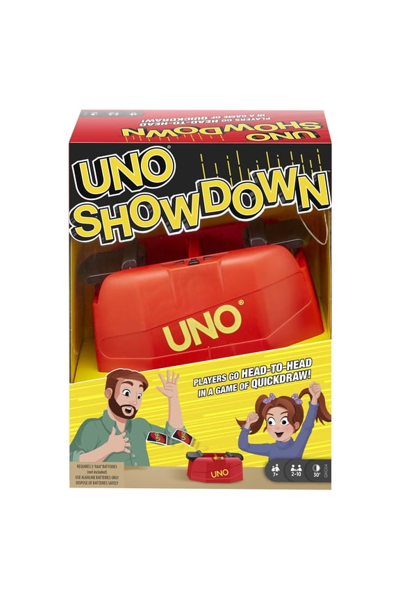 Showdown Card Game for Game Night with Electronic Card Launcher Featuring Lights & Sounds