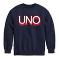 thumbnail image 1 of UNO - Toddler And Youth Crewneck Fleece Sweatshirt Boys' Graphic Long Sleeve Fleece Sweatshirt, 1 of 4