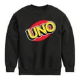 thumbnail image 1 of UNO - Toddler And Youth Crewneck Fleece Sweatshirt Boys' Graphic Long Sleeve Fleece Sweatshirt, 1 of 4