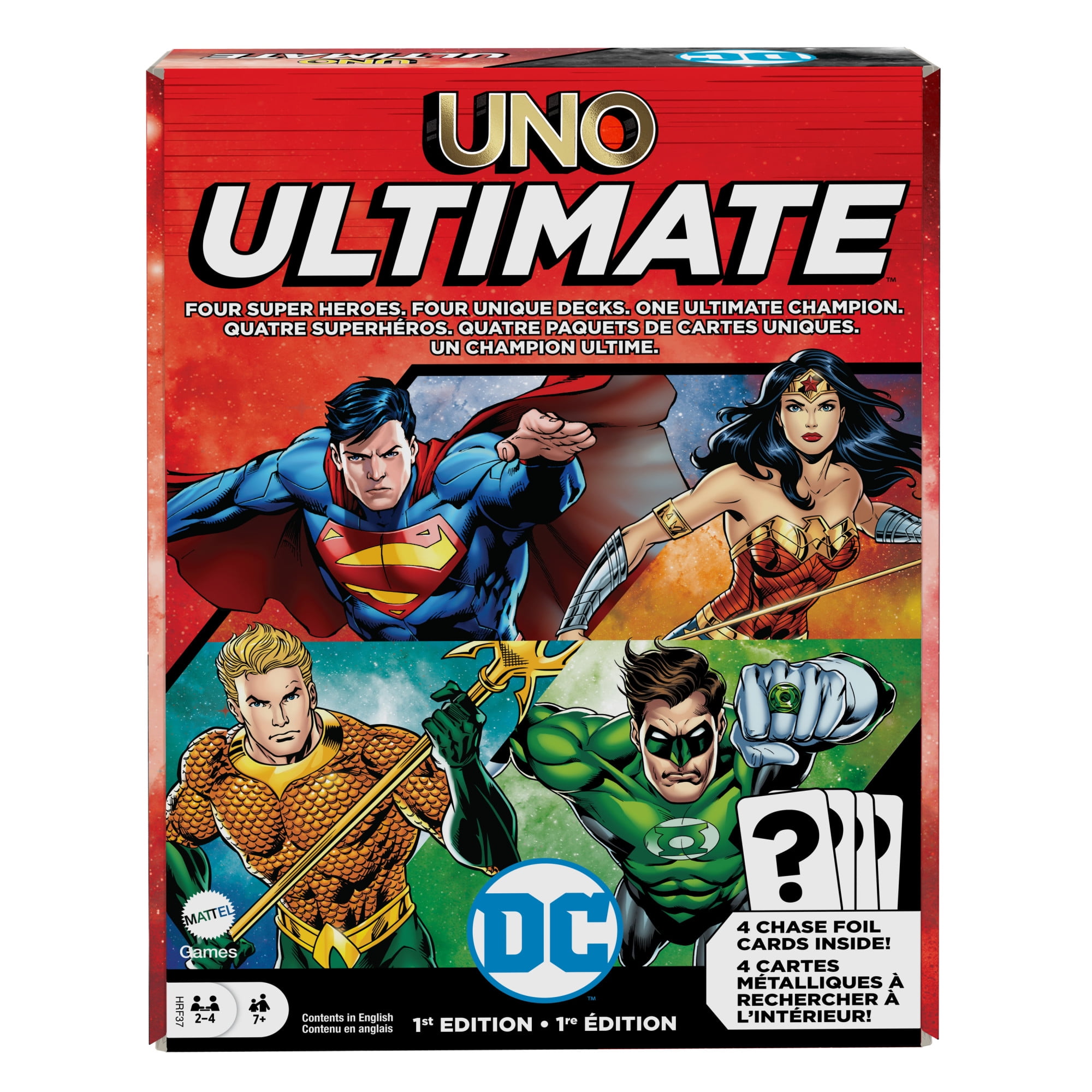 UNO Ultimate DC Card Game with Collectible Foil Cards