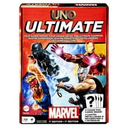 UNO Ultimate Marvel Card Game with 4 Character Decks, 4 Collectible Foil Cards & Special Rules