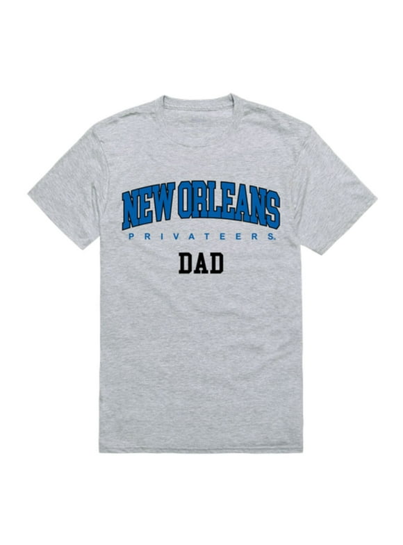 UNO University of New Orleans Privateers College Dad T-Shirt Heather Grey Small