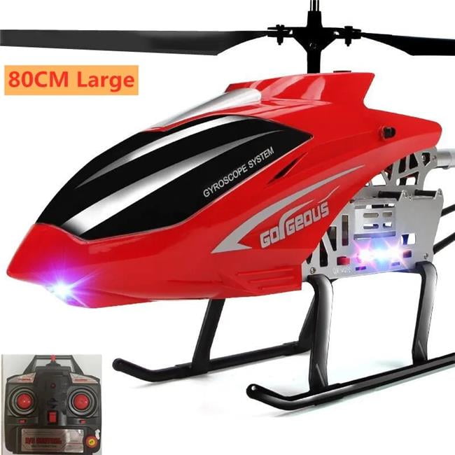 UNO1RC  Large RC Helicopter 2.4G Professional Outdoor Big Size Altitude Hold LED Lights Remote Control for Adults Toys for Kids Boy