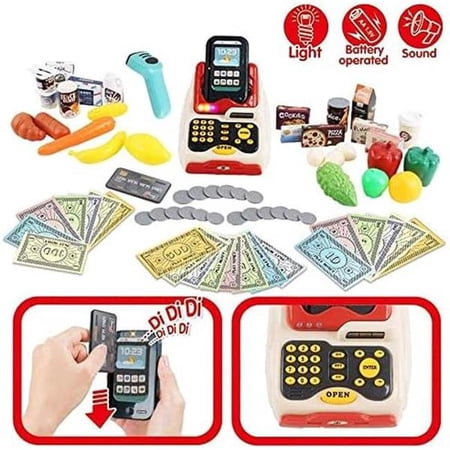 UNO1RC NM55985 Supermarket Grocery Store Playset for Kids - 48 Piece