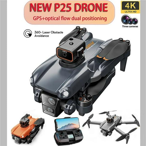UNO1RC NM59604 P25 Drone 4K 8K HD GPS Camera Aerial Photography Foldable RC Quadcopter Obstacle Avoidance Mini UAV Remote Control Toys
