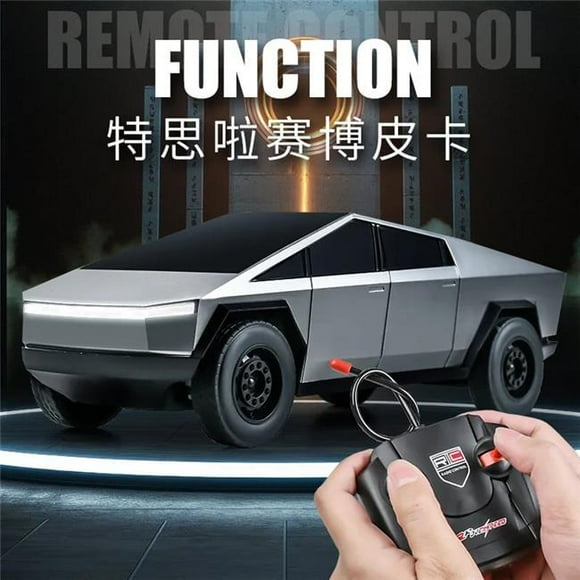UNO1RC NM60278 14 Tesla Remote Control Car 1 by 32 Motorhome Music Edition Alloy Car Model   Cyber Pickup Electric Wireless Remote Control Car